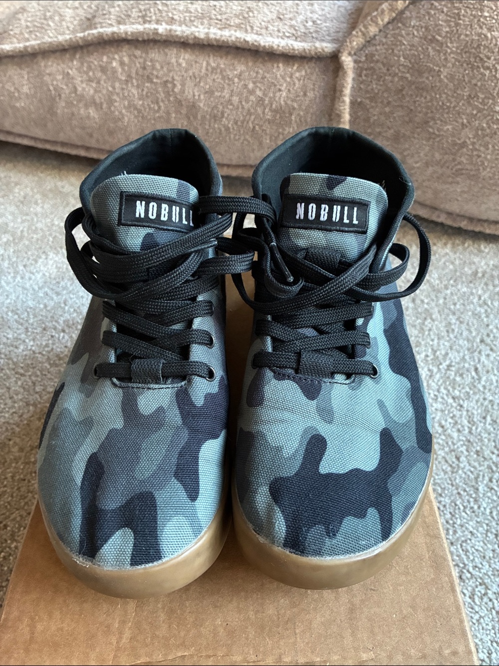 NOBULL Grey/Black Outwork mid-height Trainers